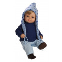 Berjuan Soft Doll Laura blonde in Blue, 40cm