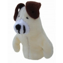 Noe Finger Puppet Dog White