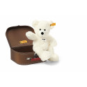 Steiff Teddy Bear Lotte in suitcase, 28cm