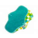 Anavy Menstrual Night Pads PUL Cotton Velour emerald / squares