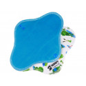 Anavy Menstrual Day Pads PUL cotton velour turquoise / frogs