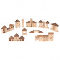 Goki Wooden Building Bricks Nature Town, 70 pieces