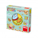 Dino Wooden Picture Blocks Mini, 4 cubes