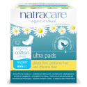 Natracare Organic Cotton Ultra Pads Super, 12 Pieces