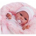 Antonio Juan Toneta Arrullo in Pink Blanket Soft Baby Doll, 34cm