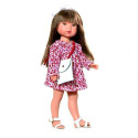 Vestida de Azul Carlota Doll, 28cm flower dress