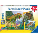 Ravensburger Puzzle Dinosaurs, 3x49pieces