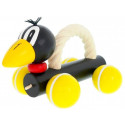 Greenkid Wooden Pushing Toy with Rope Raven Barry