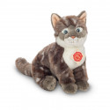 Teddy Hermann Soft toy Grey Tabby Cat, 24cm