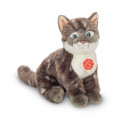 Teddy Hermann Soft toy Grey Tabby Cat, 24cm