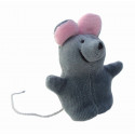 Noe Finger Puppet Mouse grey