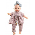 Paola Reina Crying Doll Sonia, 36cm purple dots