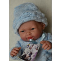 Berenguer Baby Boy Doll, 24cm in blue