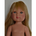 Vestida de Azul Carlota Doll Naked, 28cm blonde