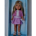 Vestida de Azul Paulina Doll, 33cm in pink sweater