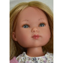 Vestida de Azul Carlota Doll, 28cm in pink sweater