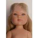 Vestida de Azul Carlota Doll Naked, 28cm blonde