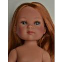 Vestida de Azul Carlota Doll Naked, 28cm red hair