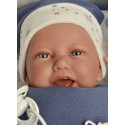Antonio Juan Soft touch Baby Doll Carlo, 40cm in blue