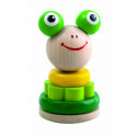DETOA Wooden Stacking Toy Swing Frog
