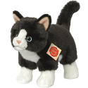 Teddy Hermann Soft toy cat black/white, 20cm