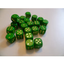 DETOA Wooden dice 16mm green, 1pc