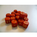 DETOA Wooden dice 16mm red, 1pc