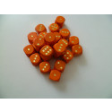 DETOA Wooden dice 16mm orange, 1pc