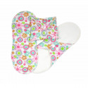 Imse Vimse Cloth Menstrual Pads Panty Liners, 3 pieces flower print