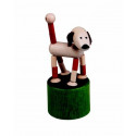 DETOA Wooden Push Up Toy Mini Dog