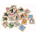 DETOA Wooden Children Memo ZOO, 24 pieces