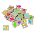 DETOA Wooden Children Memo Dinosaurs, 24 pieces