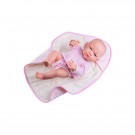 Paola Reina Pikolin Baby Girl Doll, 36cm in towel