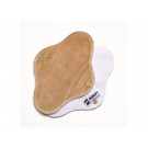 Anavy Menstrual Panty Liners Fleece cotton velour white coffee / white