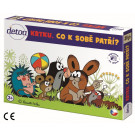 DETOA Wooden Children What Does Belong Game, Mole? 24 pieces