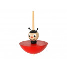 Greenkid Wooden Flip Spinning Toy Ladybug