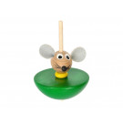 Greenkid Wooden Flip Spinning Toy Mouse