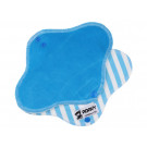 Anavy Menstrual Day Pads PUL cotton velour turquoise / stripes blue