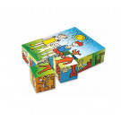 Dino TOPA Wooden Picture Blocks The Dog And The Cat, 12 cubes