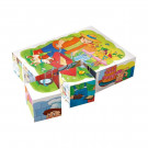 Dino Wooden Picture Blocks Professions, 12 cubes