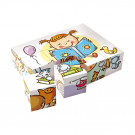 Dino Wooden Picture Blocks Nice Day, 12 cubes