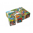 Dino TOPA Wooden Picture Blocks Snow White, 12 cubes