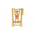 MIK Wooden Toy Boy on Bar red