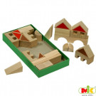 MIK Wooden Blocks Town, 28 pieces