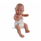 Paola Reina Bebita Baby Doll In Diaper, 45cm brown eyes