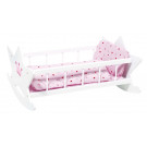 Goki Doll's Craddle With Bedding, 52cm