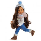 Berjuan Eva Doll Articulated, 35cm in white cap