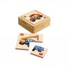 Dino Wooden Baby Puzzle Tatra, 6x4pieces