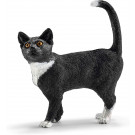 Schleich Farm World Cat Standing Black Animal Toy Figure 