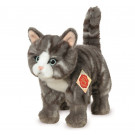 Teddy Hermann Soft toy cat grey, 20cm